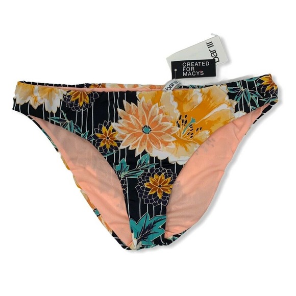 Bar iii Floral Reversible Bikini Bottom Medium New - Picture 1 of 4
